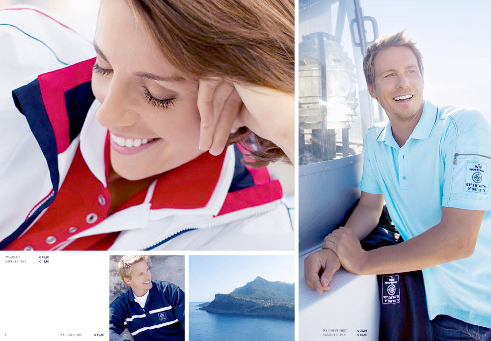 2/6 Fashion photographer produce a catalogue for fashion label wind in spain with models Adi and Gerd
