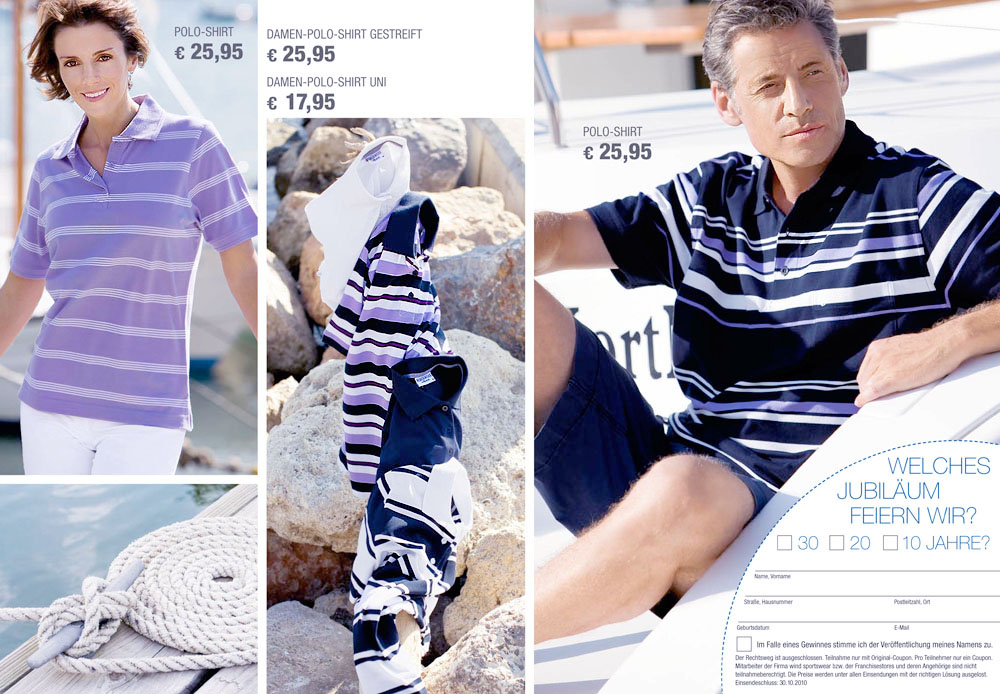 3/6 Fashion photographer produce a catalogue for fashion label wind in spain with models Adi and Gerd