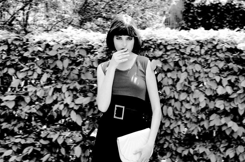 2/2 Fashion photography in munich with photo model Natalie by Luisa Models. Hair and make up by Clelia Biller