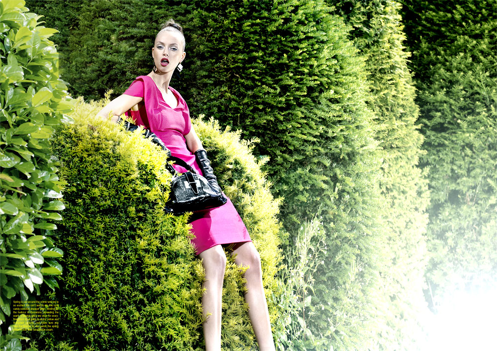 4/8 Editorial for fashion magazine. Fashion from Anja Gockel. Hair and make up by Nadine Thoma and fashion styling by Susanne Marx