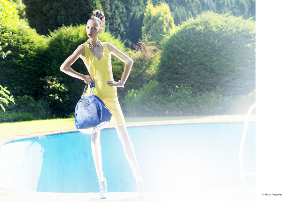 3/8 Editorial for fashion magazine. Fashion from Anja Gockel. Hair and make up by Nadine Thoma and fashion styling by Susanne Marx