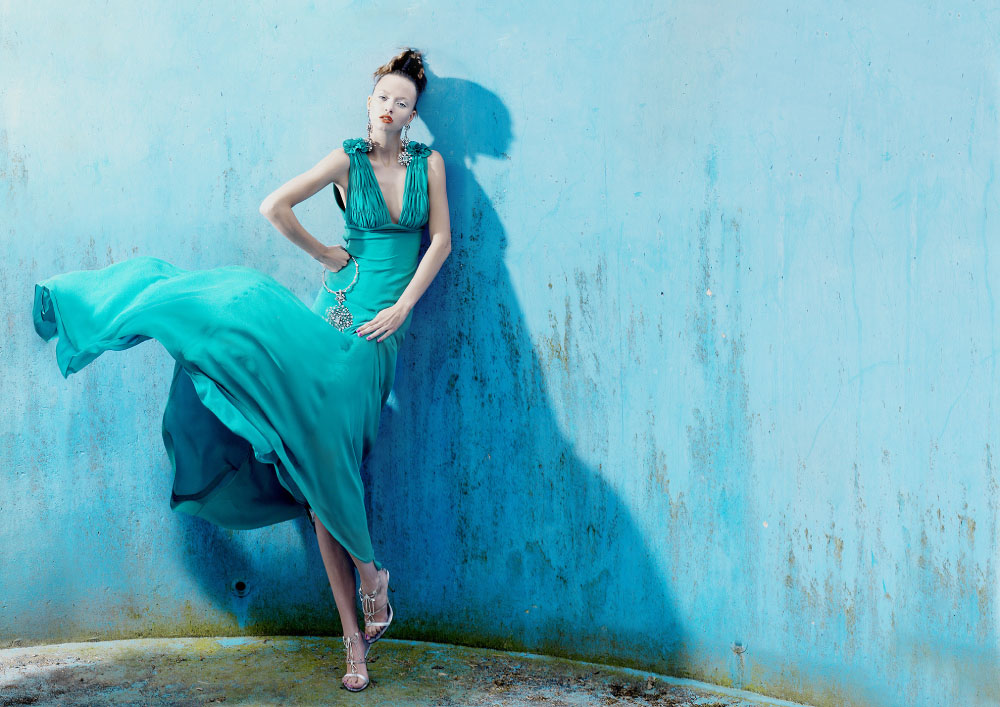 8/8 Editorial for fashion magazine. Fashion from Anja Gockel. Hair and make up by Nadine Thoma and fashion styling by Susanne Marx