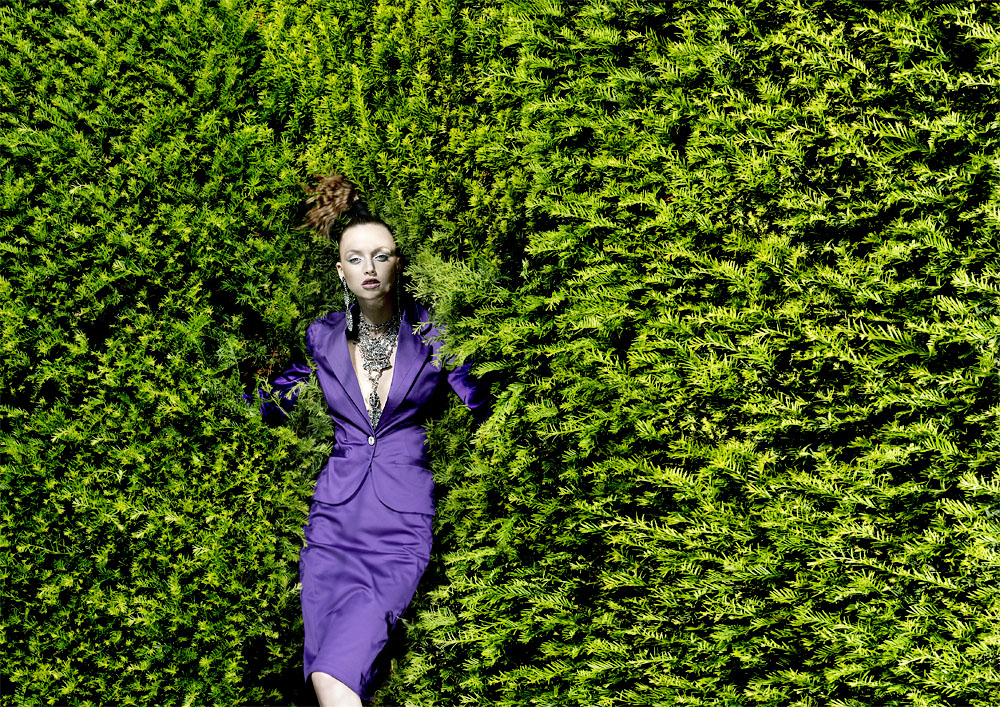 7/8 Editorial for fashion magazine. Fashion from Anja Gockel. Hair and make up by Nadine Thoma and fashion styling by Susanne Marx