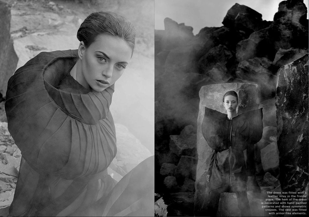 8/8 Editorial for fashion magazine Finetaste. Hair and make up by Lars Rüffert and fashion styling by Guliya Baykieva