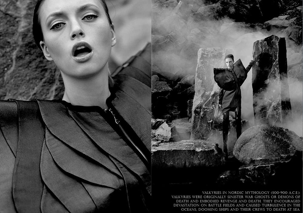 2/8 Editorial for fashion magazine Finetaste. Hair and make up by Lars Rüffert and fashion styling by Guliya Baykieva