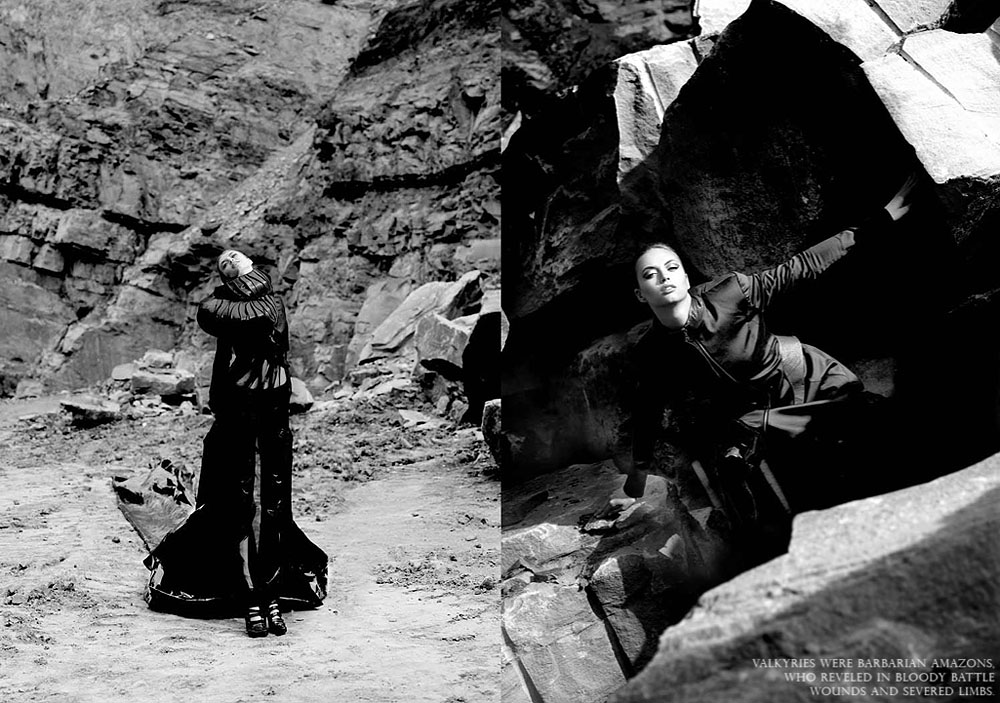 4/8 Editorial for fashion magazine Finetaste. Hair and make up by Lars Rüffert and fashion styling by Guliya Baykieva