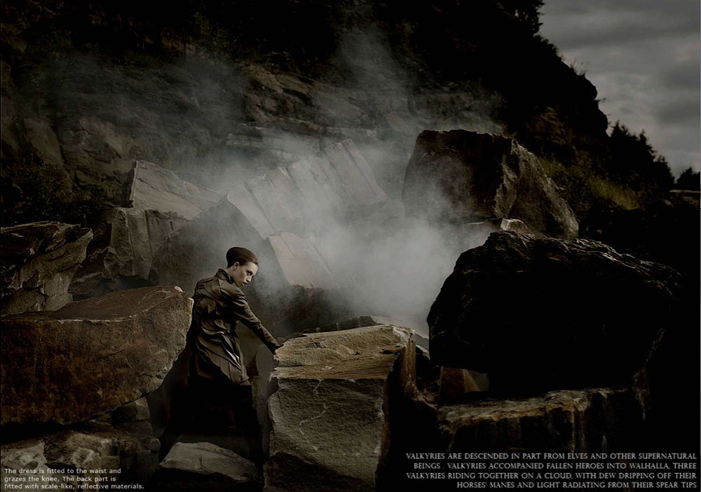 7/8 Editorial for fashion magazine Finetaste. Hair and make up by Lars Rüffert and fashion styling by Guliya Baykieva